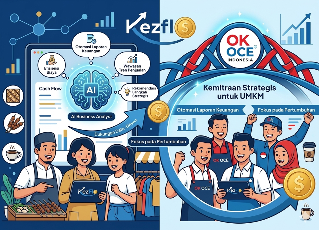 Kezflo.com Luncurkan AI Business Analyst: Bedah Keuangan UMKM Otomatis